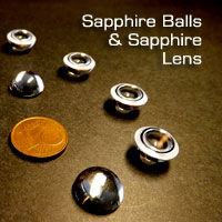 Sapphire balls & sapphire lens